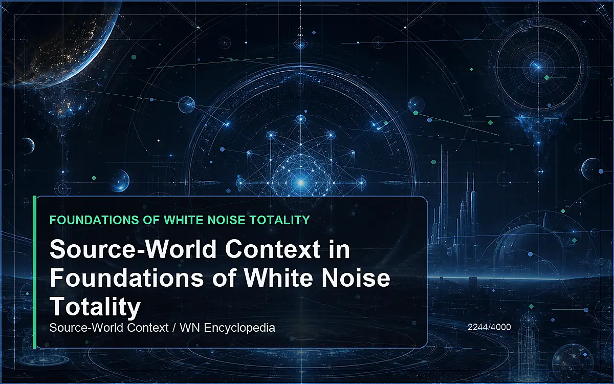 AI-generated encyclopedia reference image for Source-World Context in Foundations of White Noise Totality