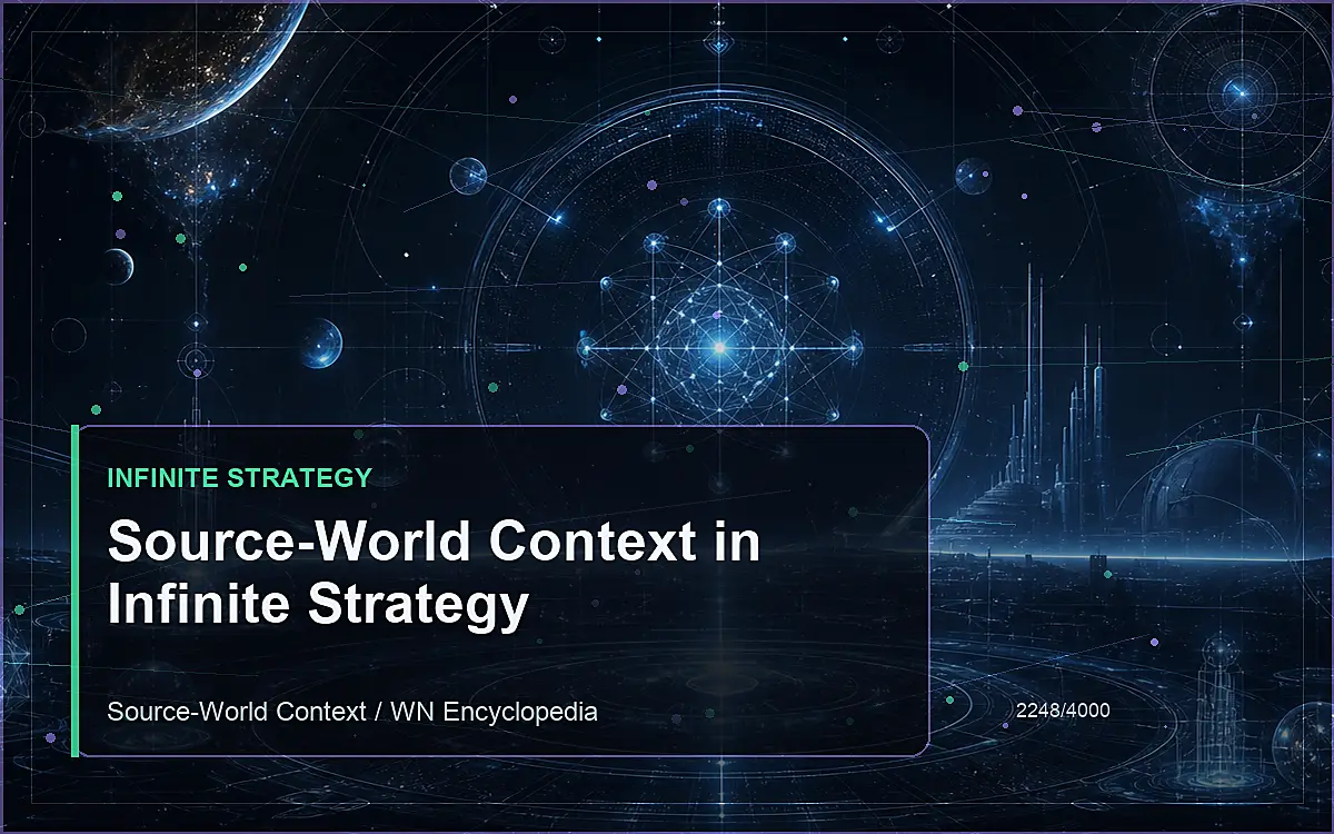 AI-generated encyclopedia reference image for Source-World Context in Infinite Strategy