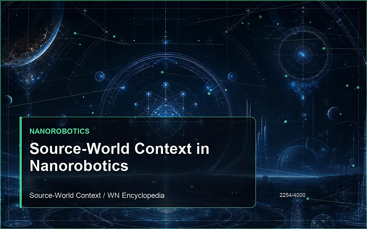 AI-generated encyclopedia reference image for Source-World Context in Nanorobotics
