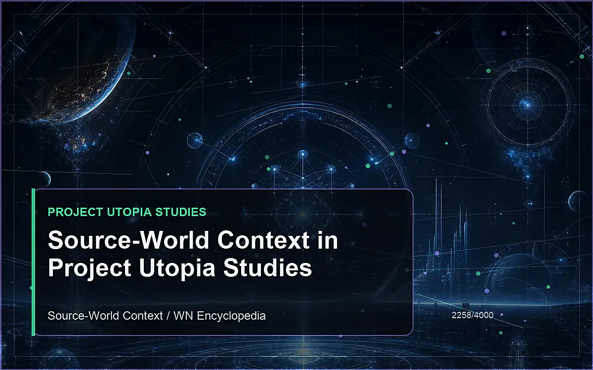 AI-generated encyclopedia reference image for Source-World Context in Project Utopia Studies