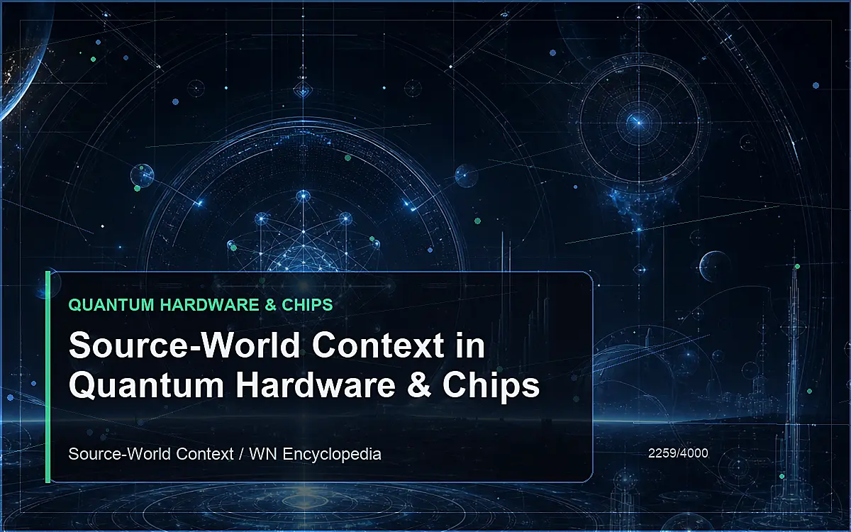 AI-generated encyclopedia reference image for Source-World Context in Quantum Hardware & Chips