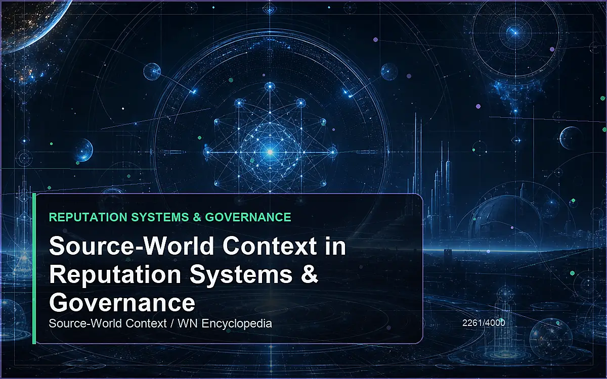 AI-generated encyclopedia reference image for Source-World Context in Reputation Systems & Governance