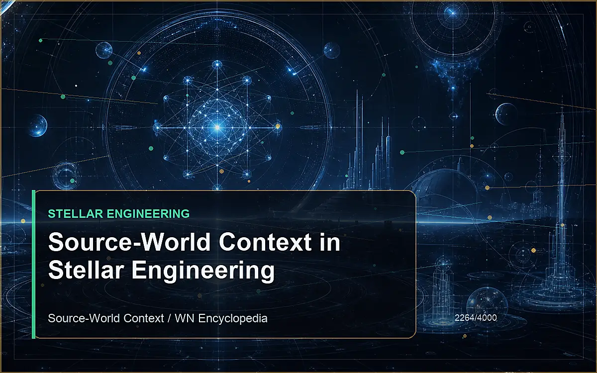 AI-generated encyclopedia reference image for Source-World Context in Stellar Engineering