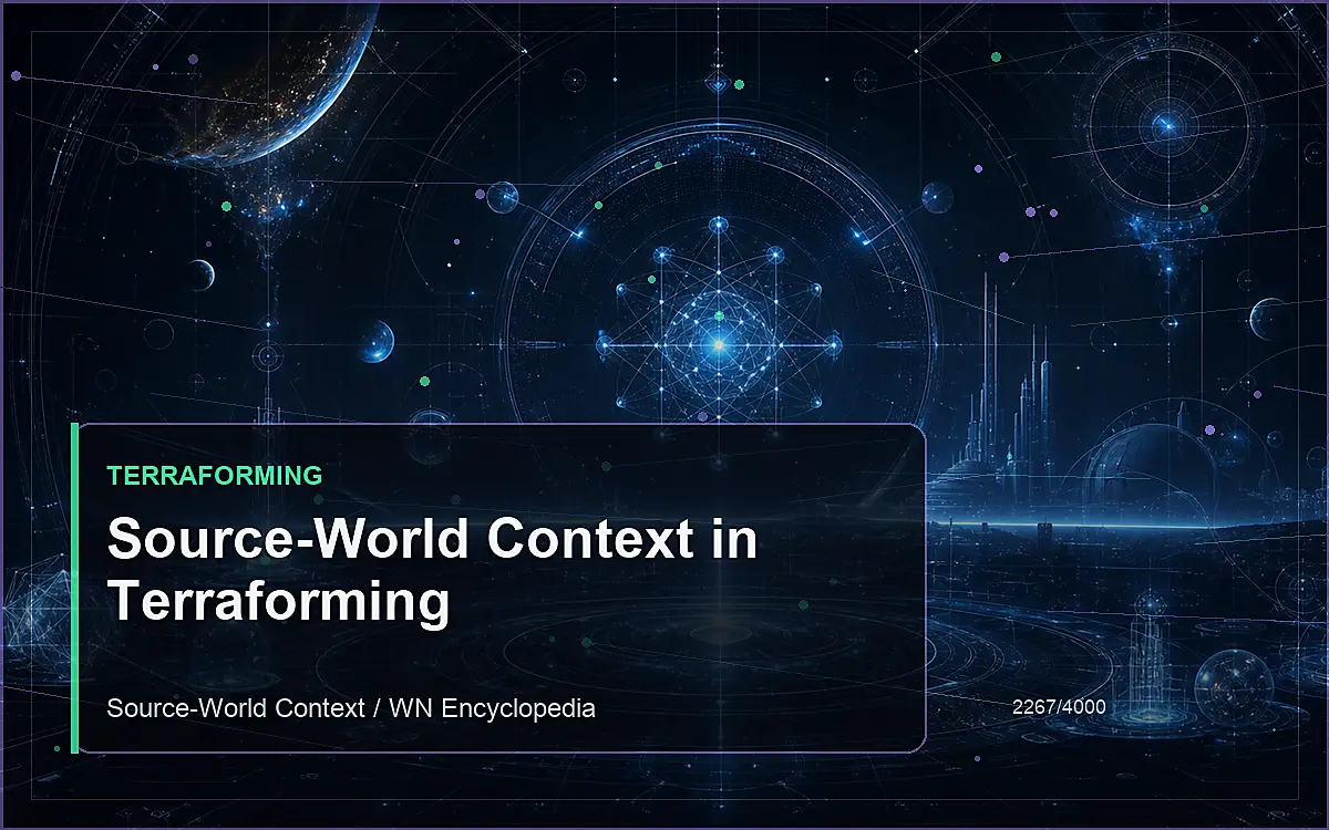 AI-generated encyclopedia reference image for Source-World Context in Terraforming