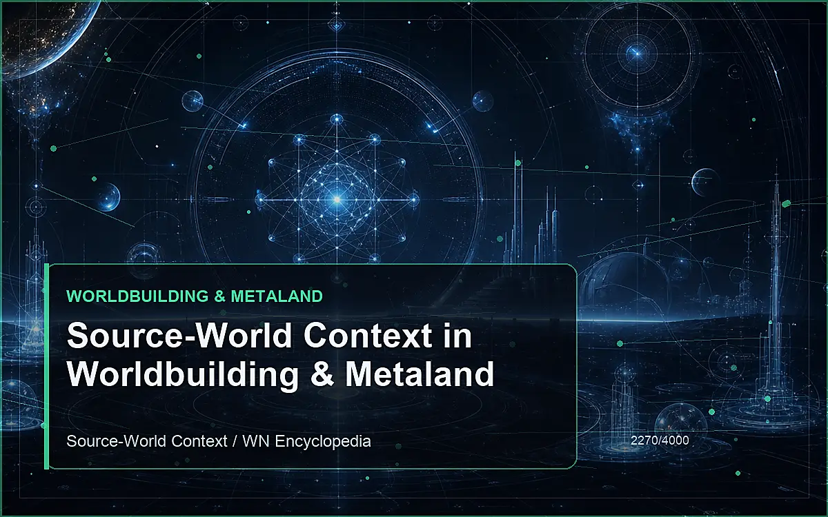 AI-generated encyclopedia reference image for Source-World Context in Worldbuilding & Metaland