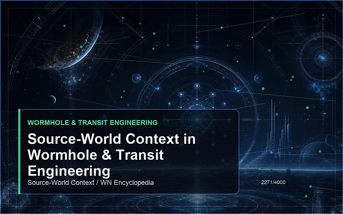 AI-generated encyclopedia reference image for Source-World Context in Wormhole & Transit Engineering