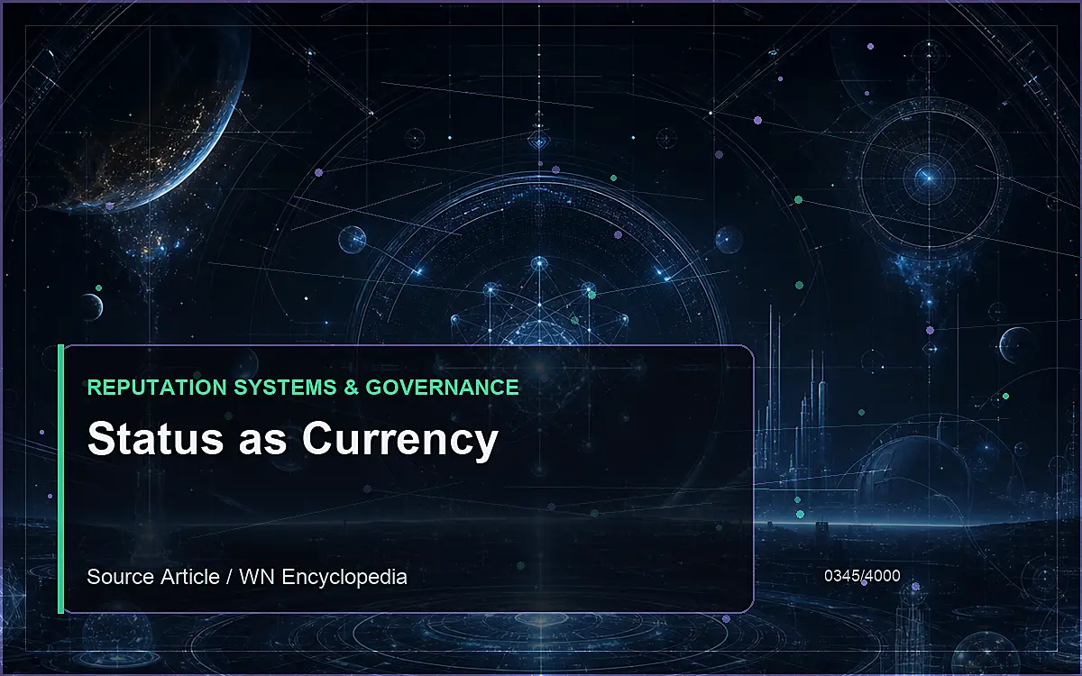 AI-generated encyclopedia reference image for Status as Currency