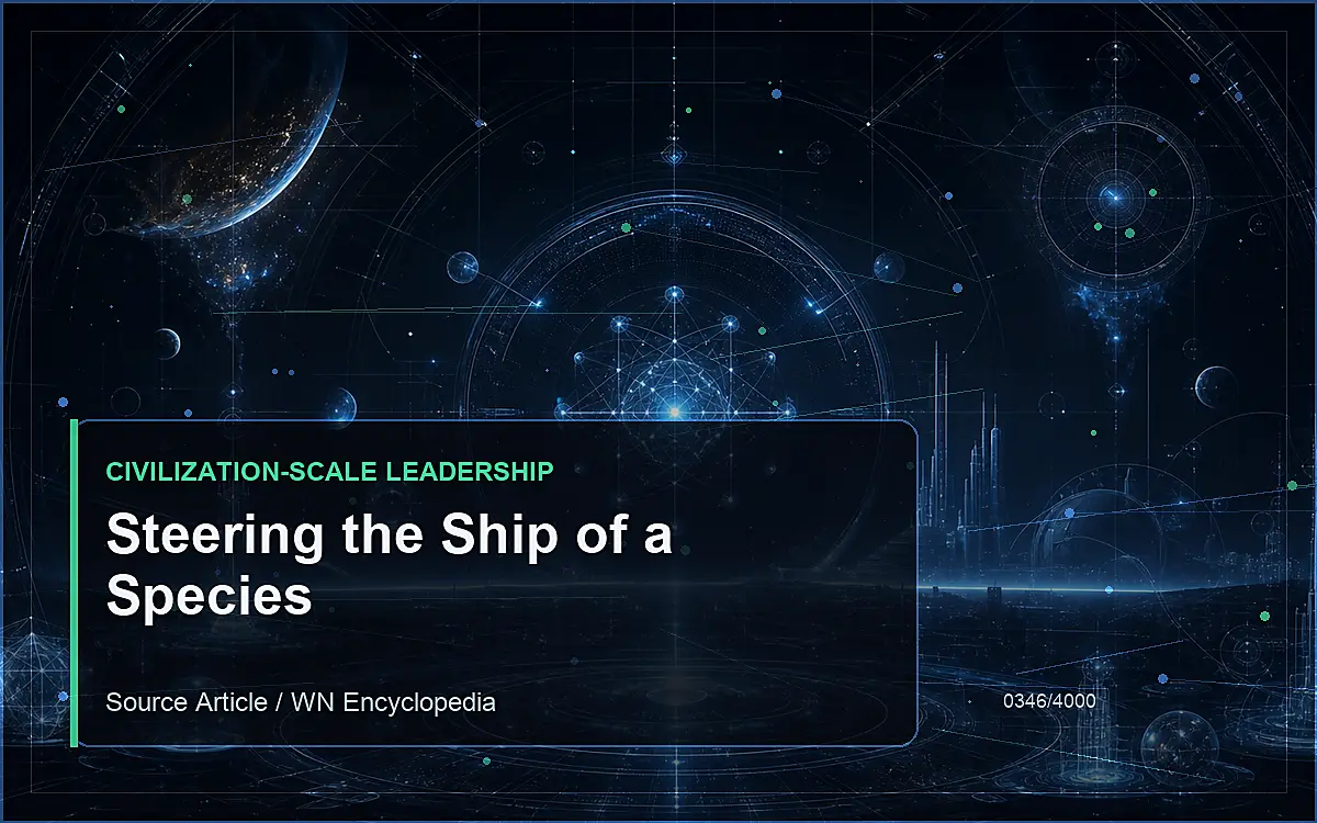 AI-generated encyclopedia reference image for Steering the Ship of a Species