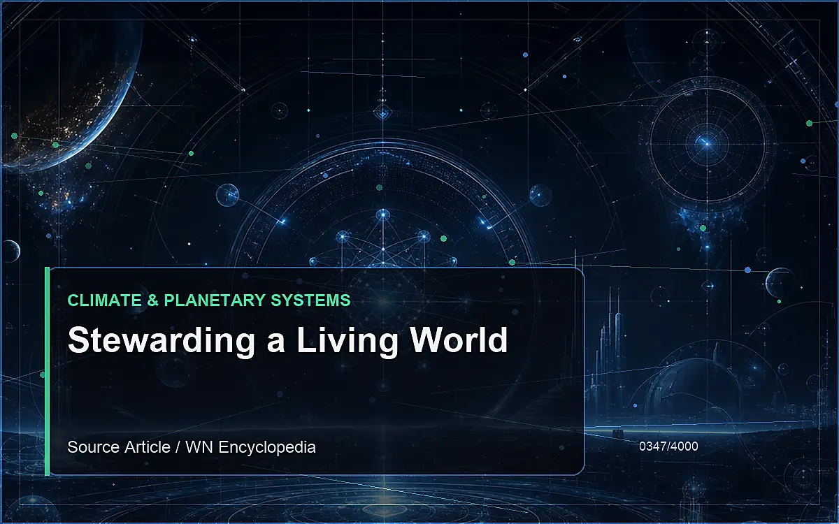 AI-generated encyclopedia reference image for Stewarding a Living World