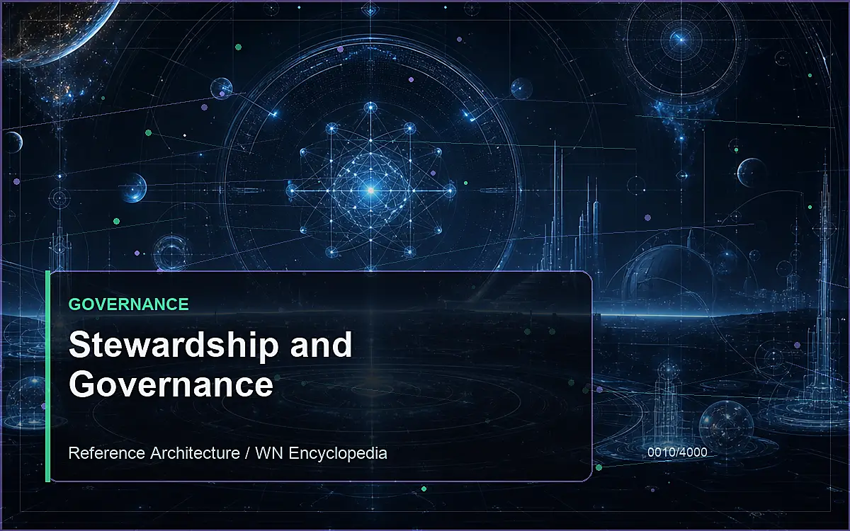 AI-generated encyclopedia reference image for Stewardship and Governance