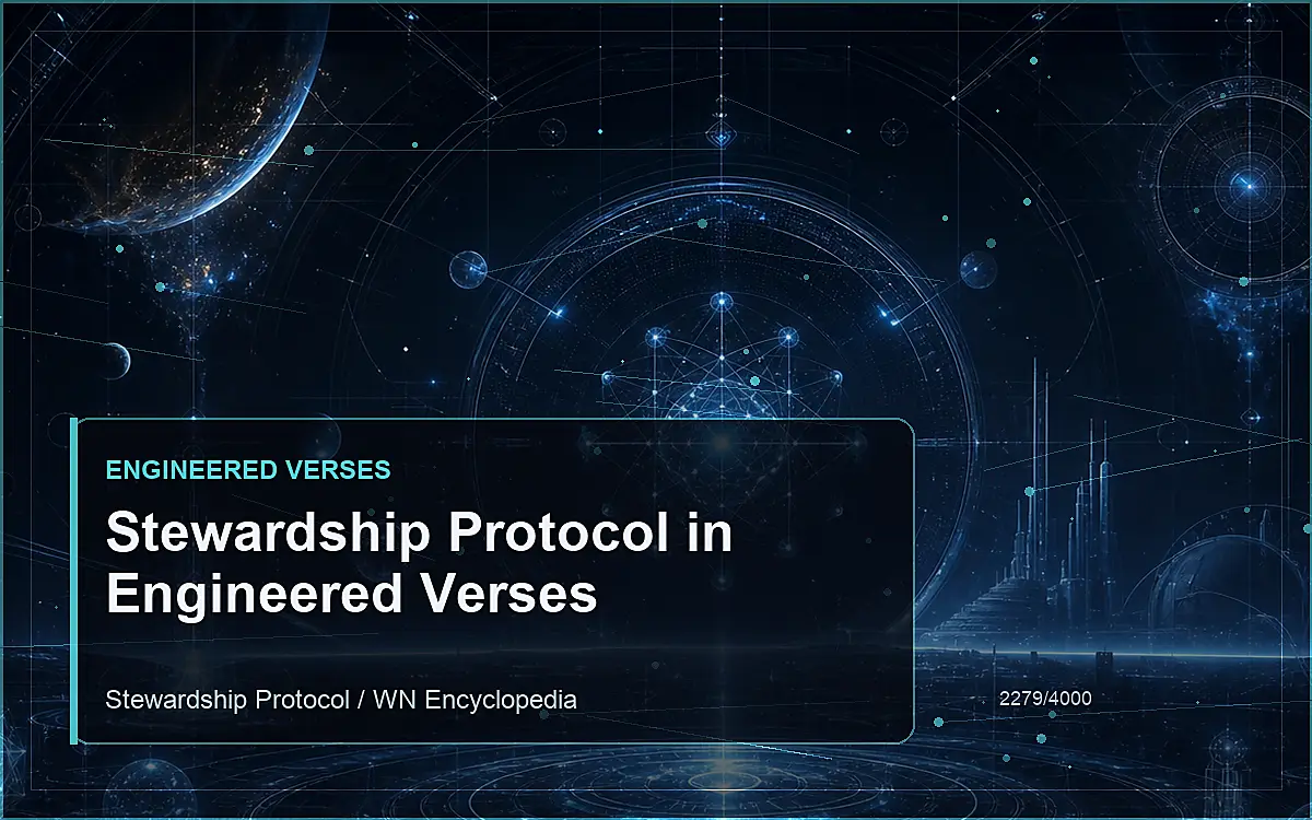 AI-generated encyclopedia reference image for Stewardship Protocol in Engineered Verses