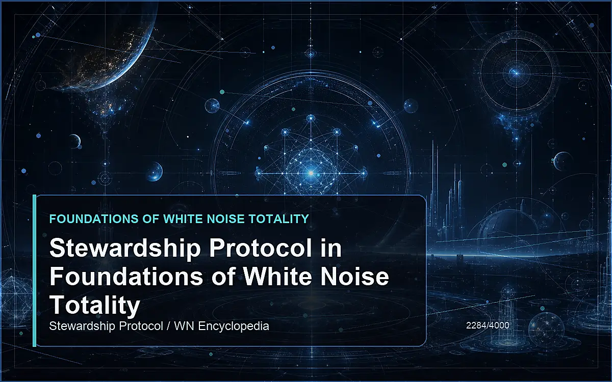 AI-generated encyclopedia reference image for Stewardship Protocol in Foundations of White Noise Totality