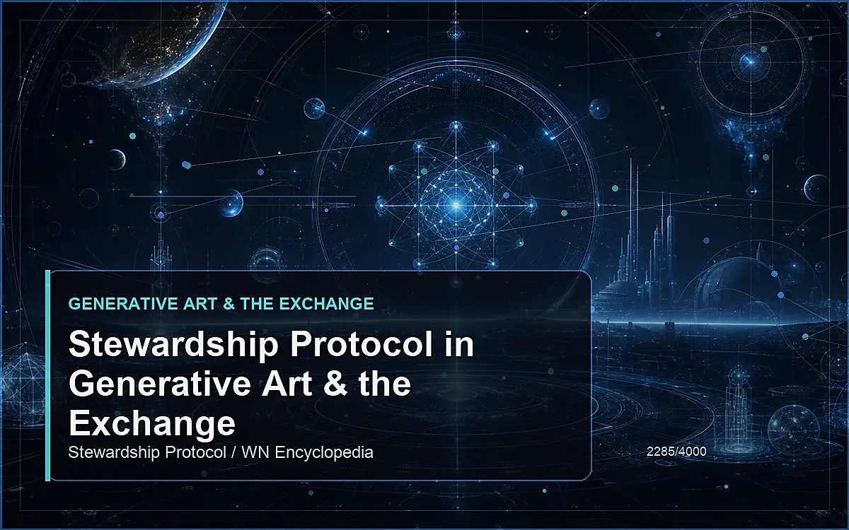 AI-generated encyclopedia reference image for Stewardship Protocol in Generative Art & the Exchange