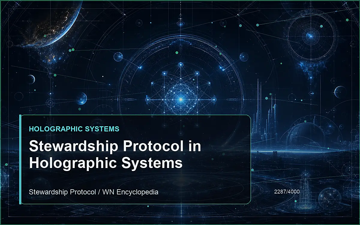 AI-generated encyclopedia reference image for Stewardship Protocol in Holographic Systems
