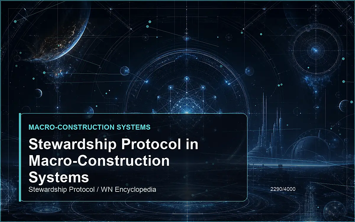 AI-generated encyclopedia reference image for Stewardship Protocol in Macro-Construction Systems