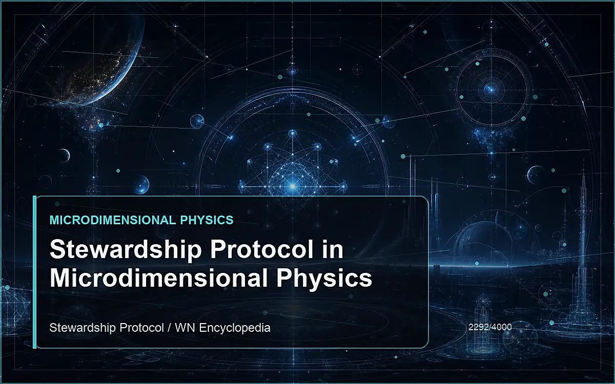 AI-generated encyclopedia reference image for Stewardship Protocol in Microdimensional Physics