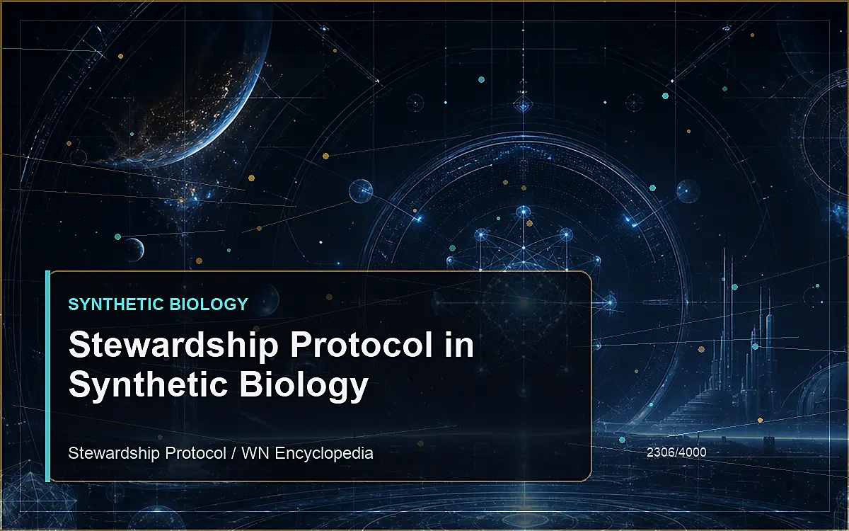 AI-generated encyclopedia reference image for Stewardship Protocol in Synthetic Biology