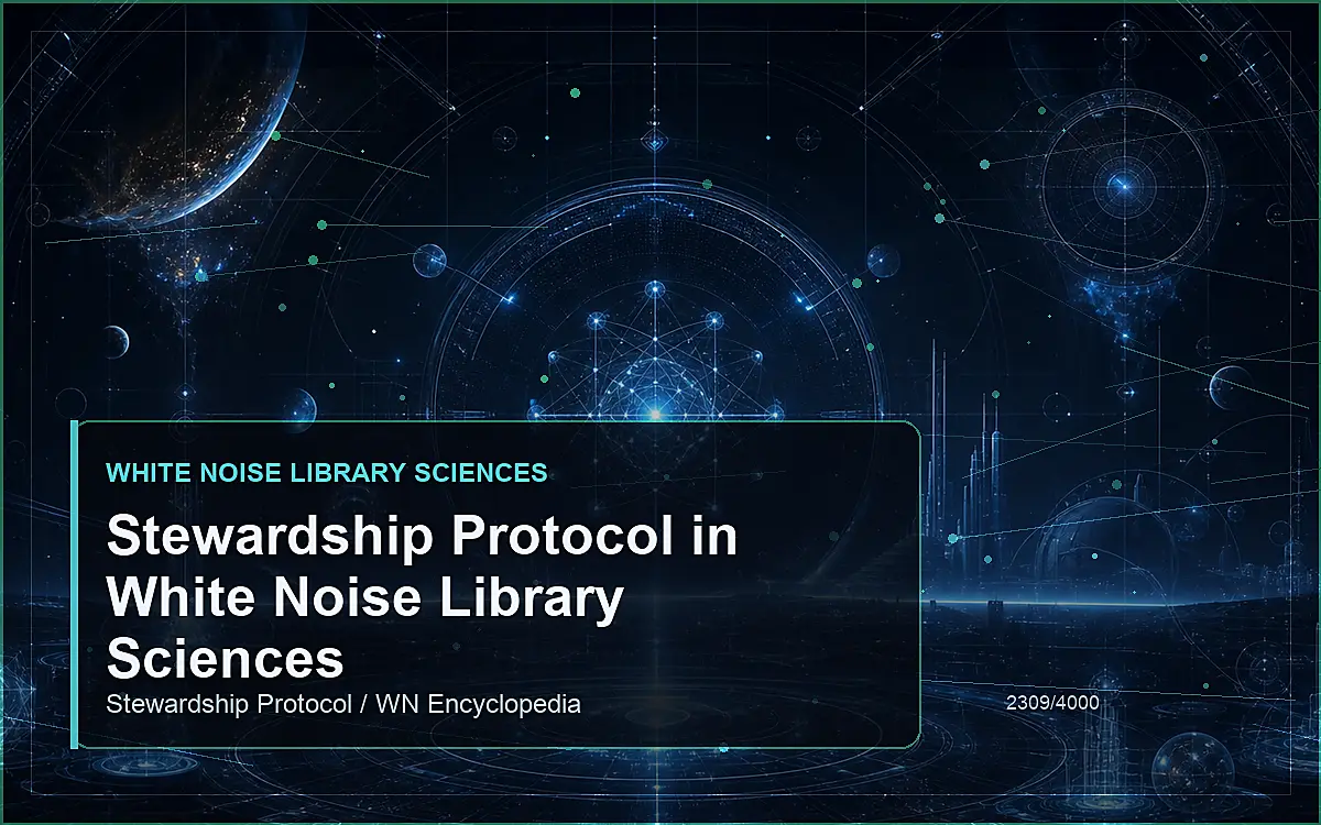 AI-generated encyclopedia reference image for Stewardship Protocol in White Noise Library Sciences