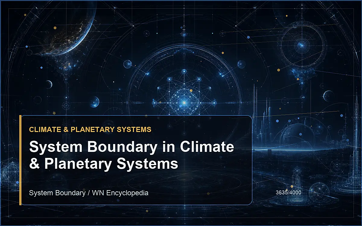 AI-generated encyclopedia reference image for System Boundary in Climate & Planetary Systems