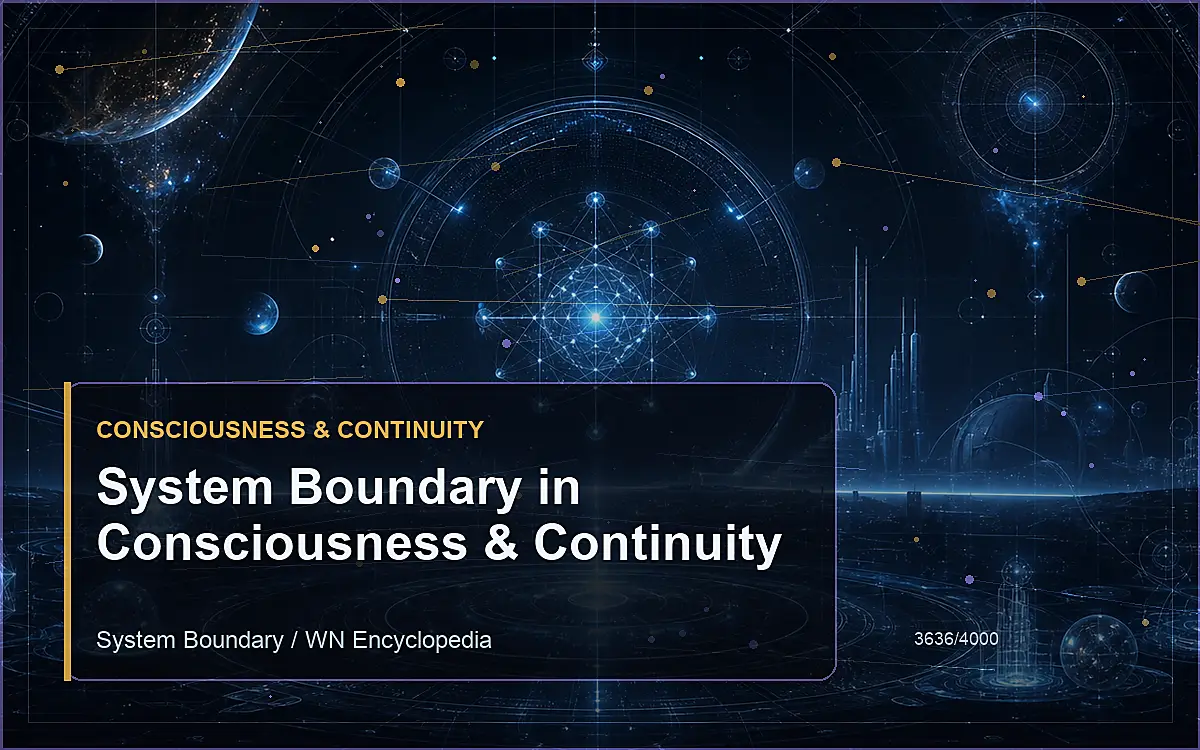 AI-generated encyclopedia reference image for System Boundary in Consciousness & Continuity