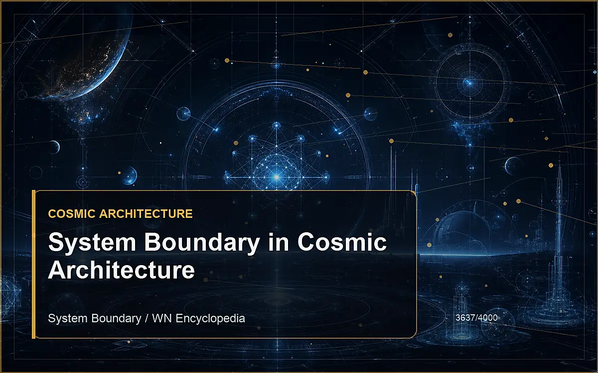 AI-generated encyclopedia reference image for System Boundary in Cosmic Architecture