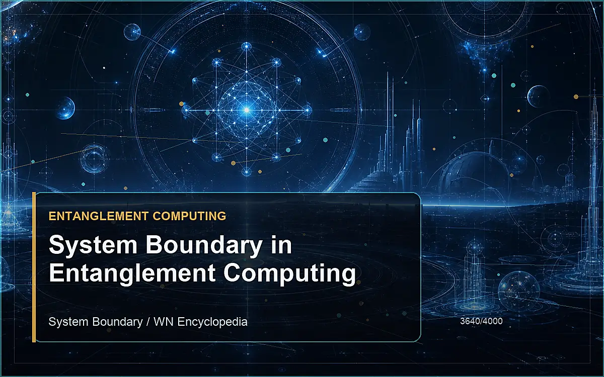 AI-generated encyclopedia reference image for System Boundary in Entanglement Computing