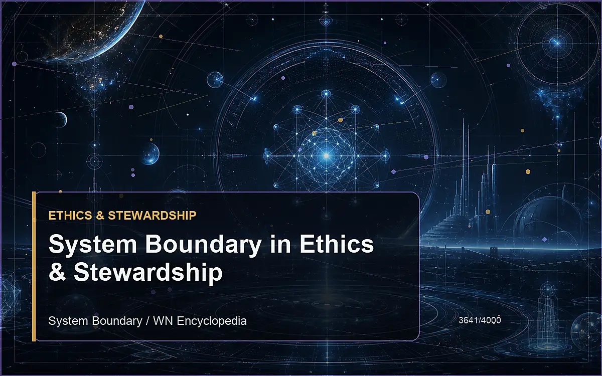 AI-generated encyclopedia reference image for System Boundary in Ethics & Stewardship