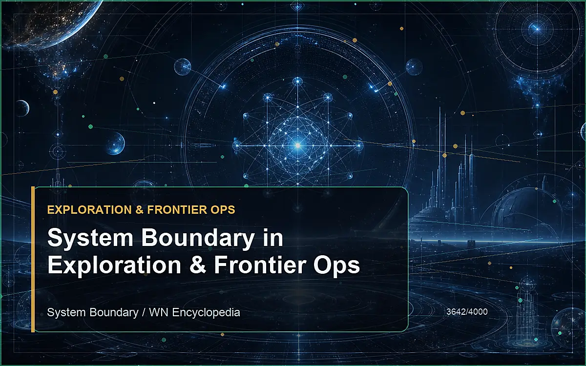 AI-generated encyclopedia reference image for System Boundary in Exploration & Frontier Ops