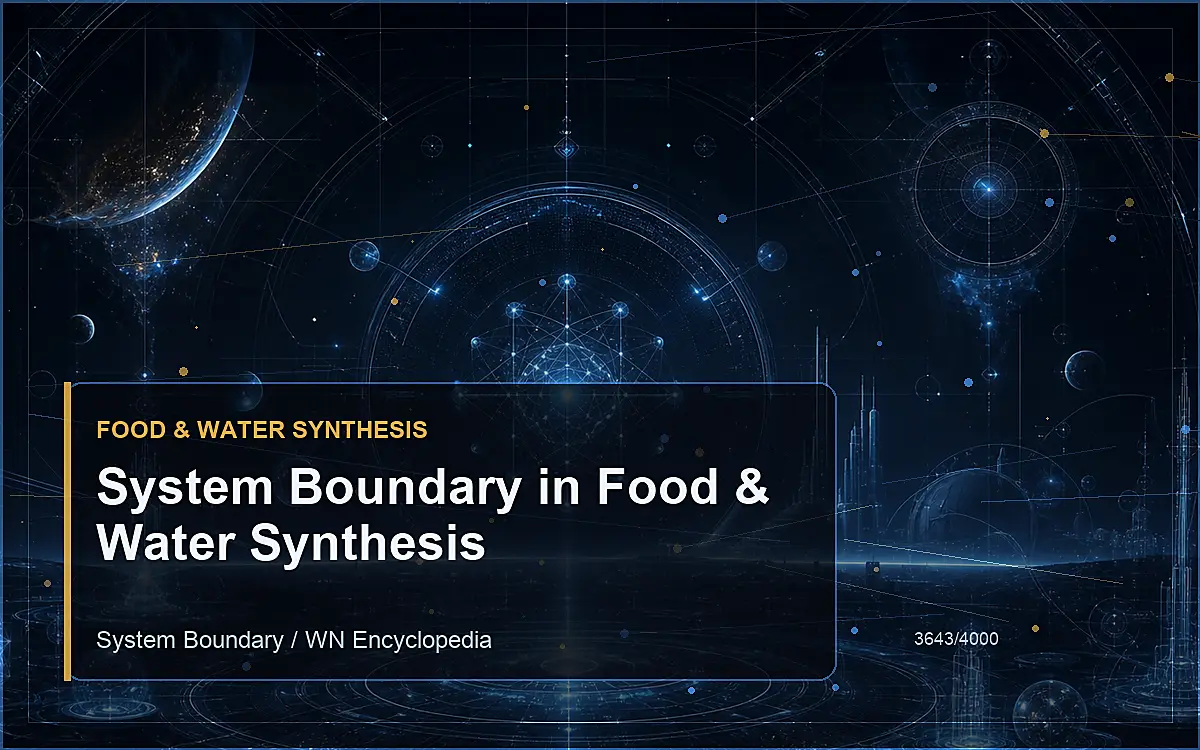 AI-generated encyclopedia reference image for System Boundary in Food & Water Synthesis