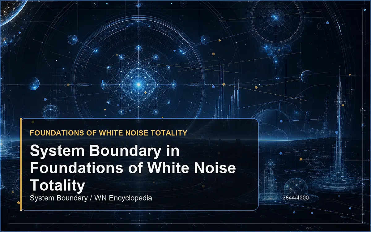 AI-generated encyclopedia reference image for System Boundary in Foundations of White Noise Totality