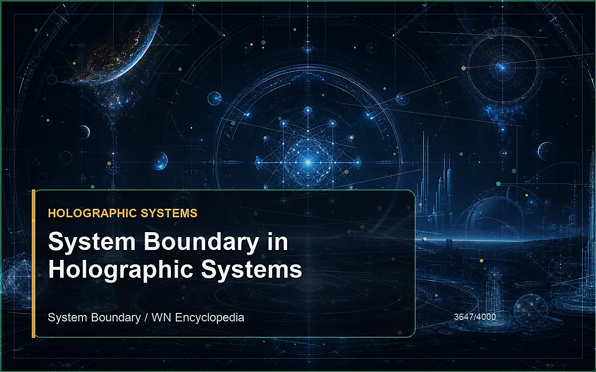 AI-generated encyclopedia reference image for System Boundary in Holographic Systems
