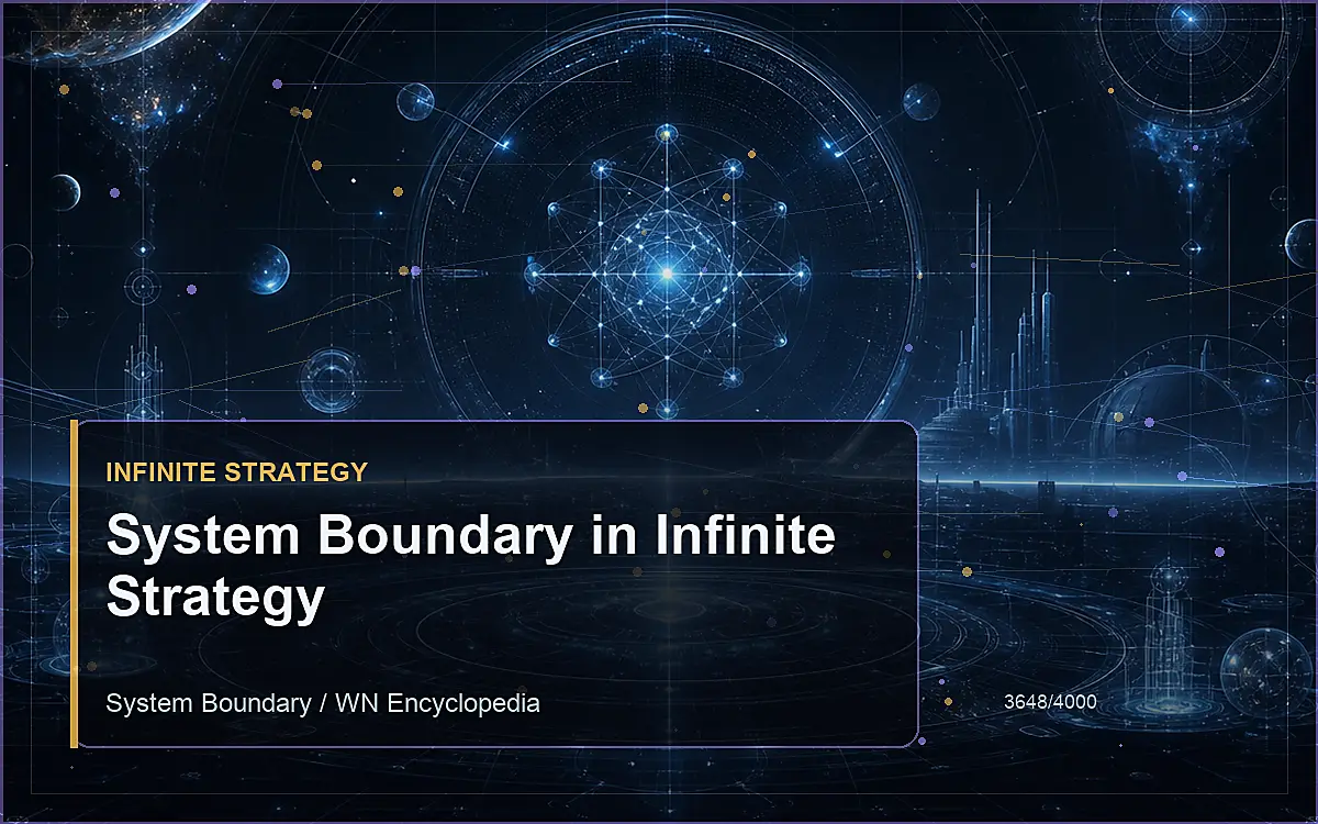 AI-generated encyclopedia reference image for System Boundary in Infinite Strategy