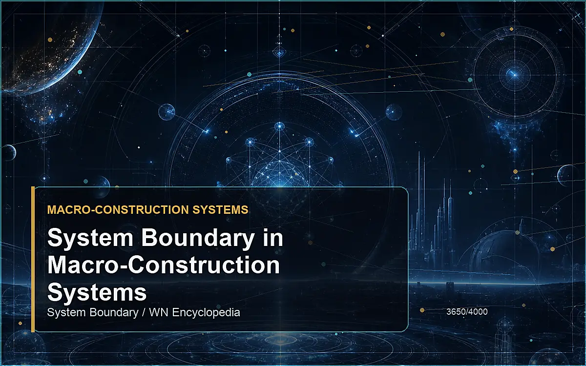 AI-generated encyclopedia reference image for System Boundary in Macro-Construction Systems