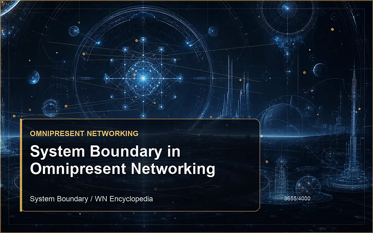 AI-generated encyclopedia reference image for System Boundary in Omnipresent Networking