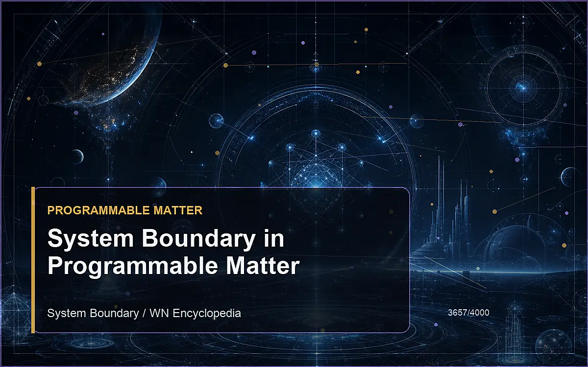 AI-generated encyclopedia reference image for System Boundary in Programmable Matter