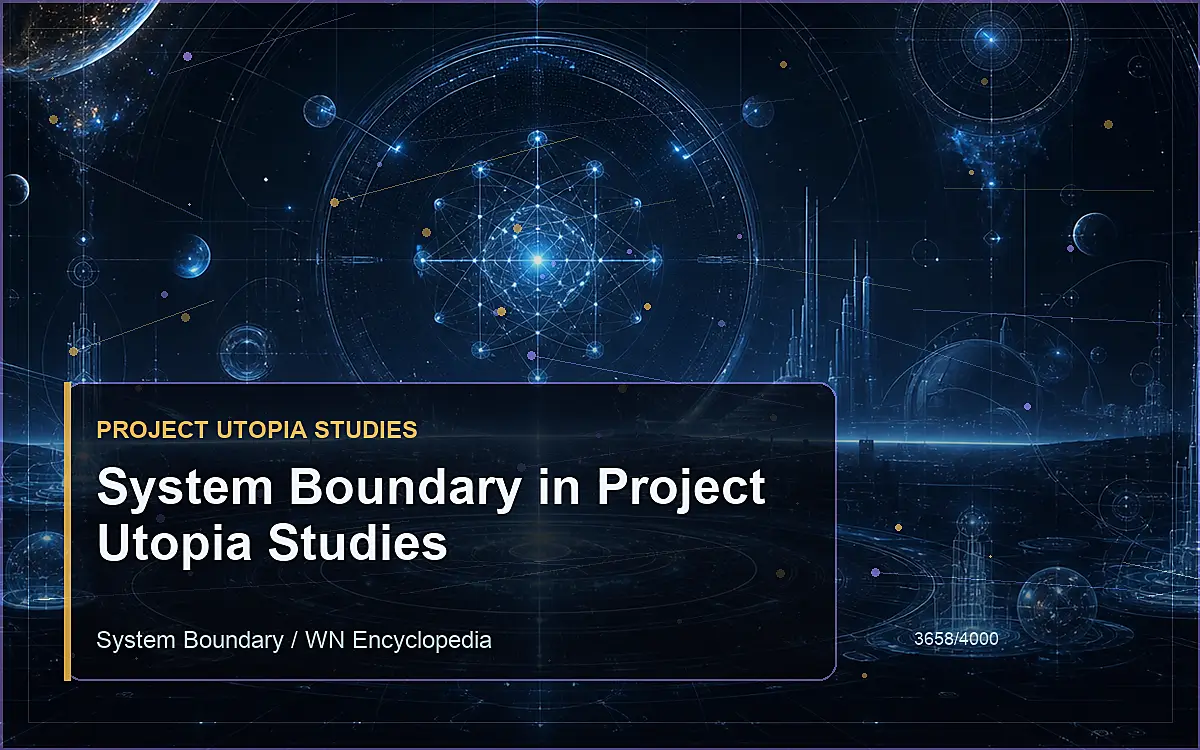 AI-generated encyclopedia reference image for System Boundary in Project Utopia Studies