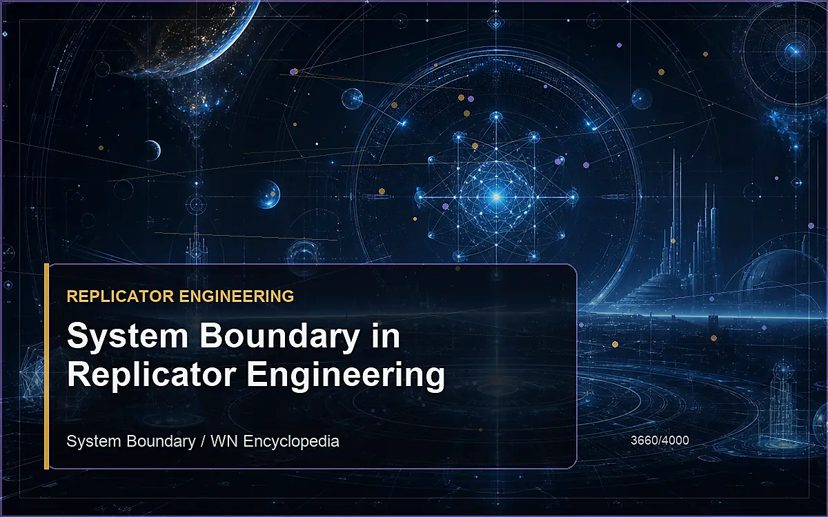 AI-generated encyclopedia reference image for System Boundary in Replicator Engineering