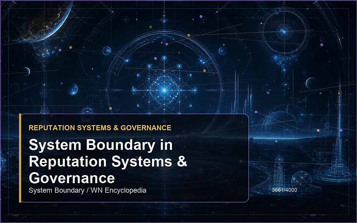 AI-generated encyclopedia reference image for System Boundary in Reputation Systems & Governance