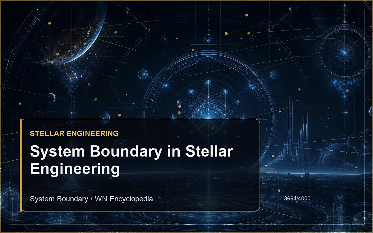 AI-generated encyclopedia reference image for System Boundary in Stellar Engineering