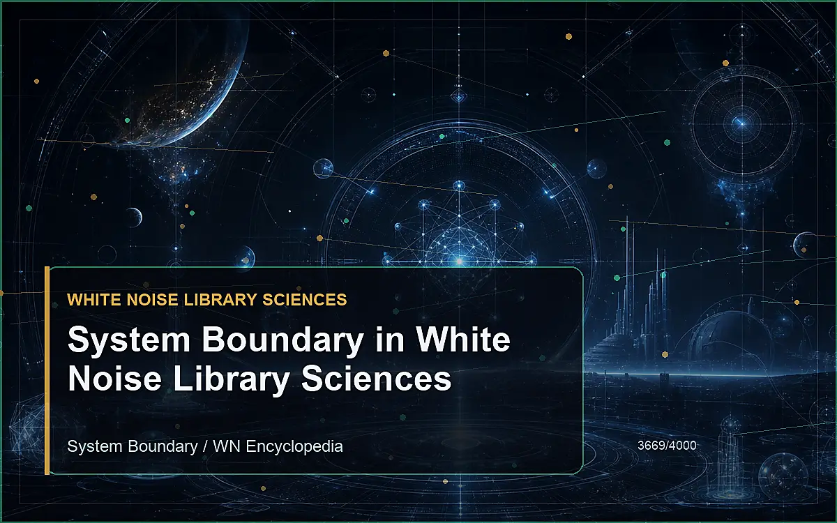 AI-generated encyclopedia reference image for System Boundary in White Noise Library Sciences