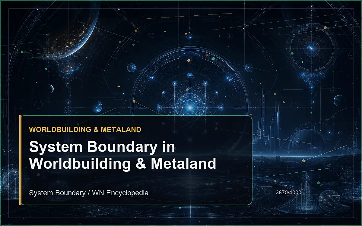 AI-generated encyclopedia reference image for System Boundary in Worldbuilding & Metaland