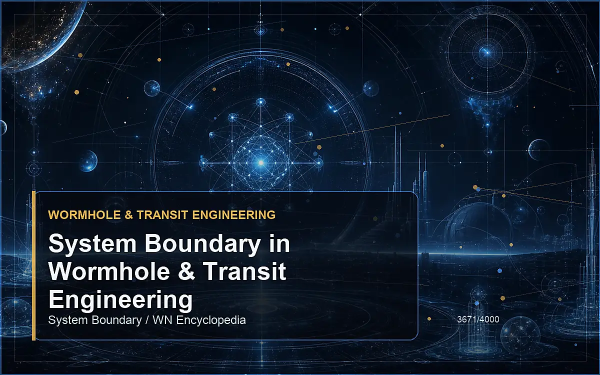 AI-generated encyclopedia reference image for System Boundary in Wormhole & Transit Engineering