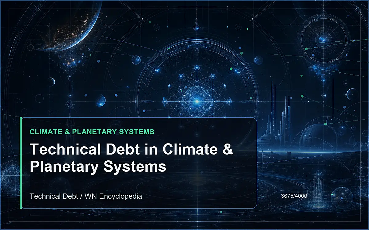 AI-generated encyclopedia reference image for Technical Debt in Climate & Planetary Systems