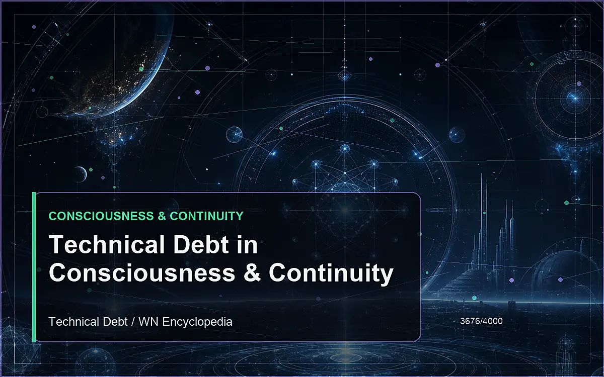 AI-generated encyclopedia reference image for Technical Debt in Consciousness & Continuity