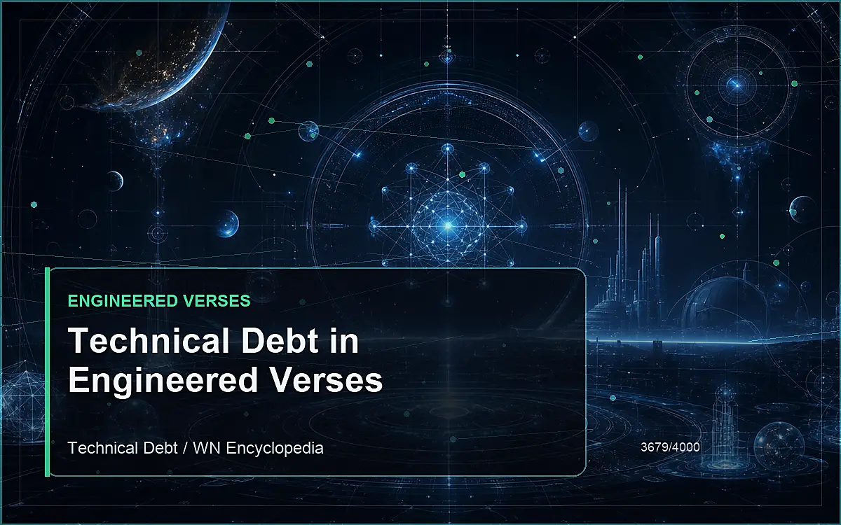 AI-generated encyclopedia reference image for Technical Debt in Engineered Verses