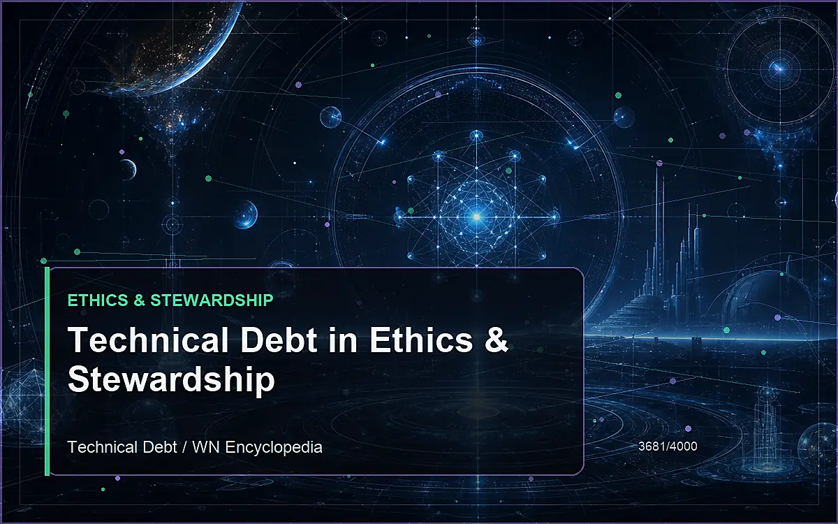 AI-generated encyclopedia reference image for Technical Debt in Ethics & Stewardship