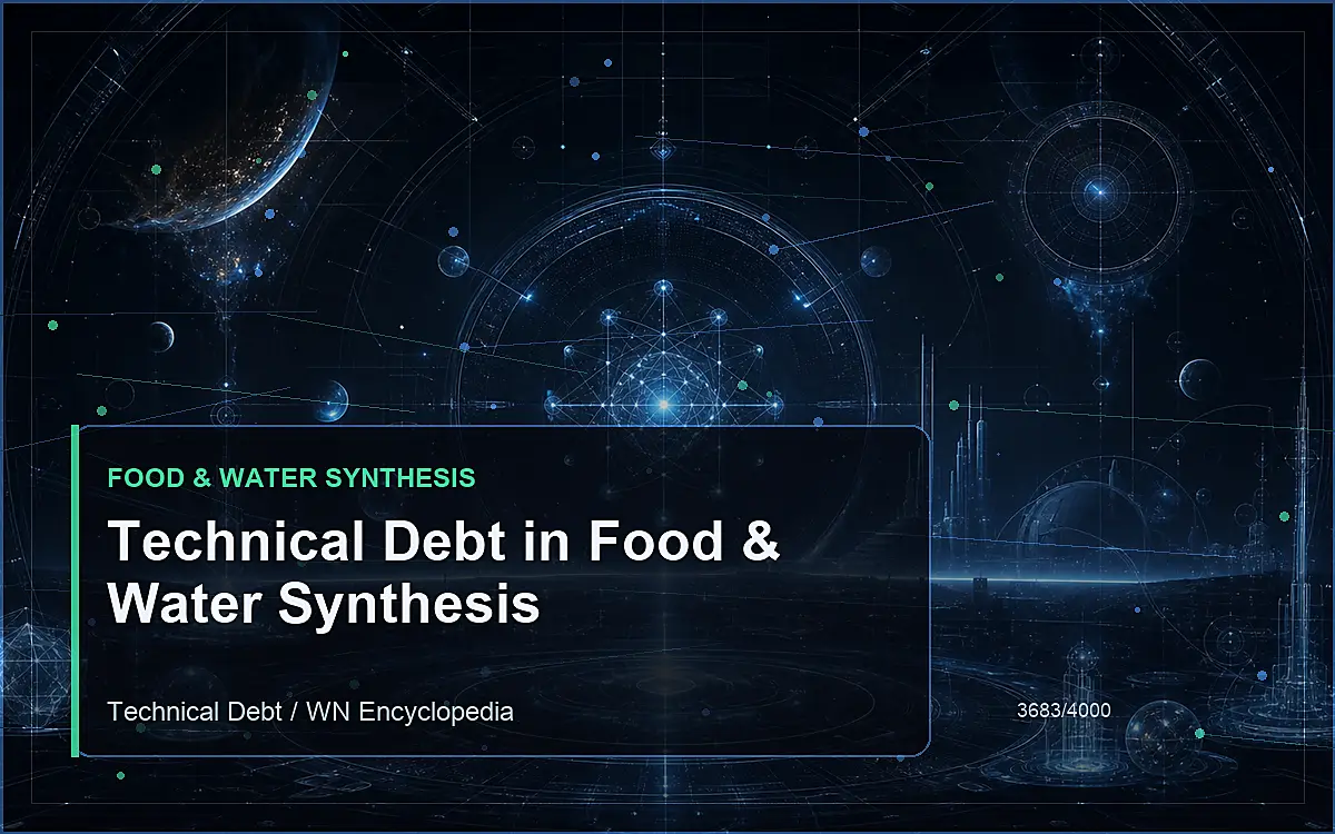 AI-generated encyclopedia reference image for Technical Debt in Food & Water Synthesis