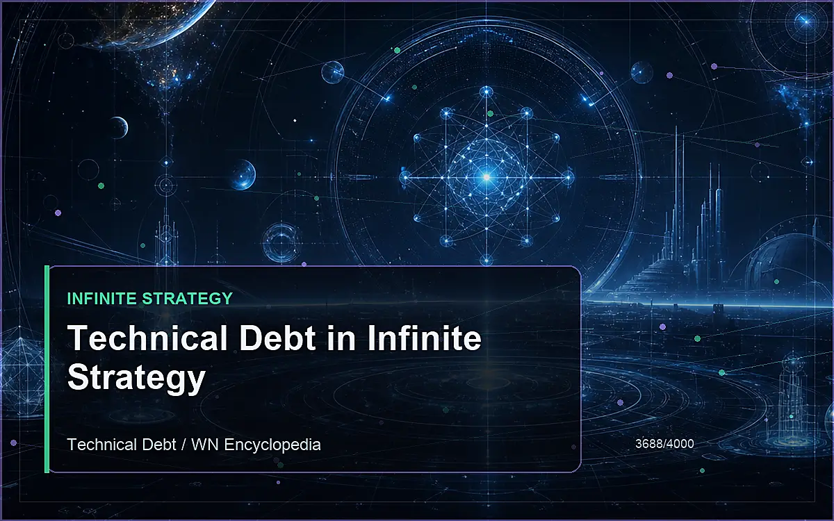 AI-generated encyclopedia reference image for Technical Debt in Infinite Strategy