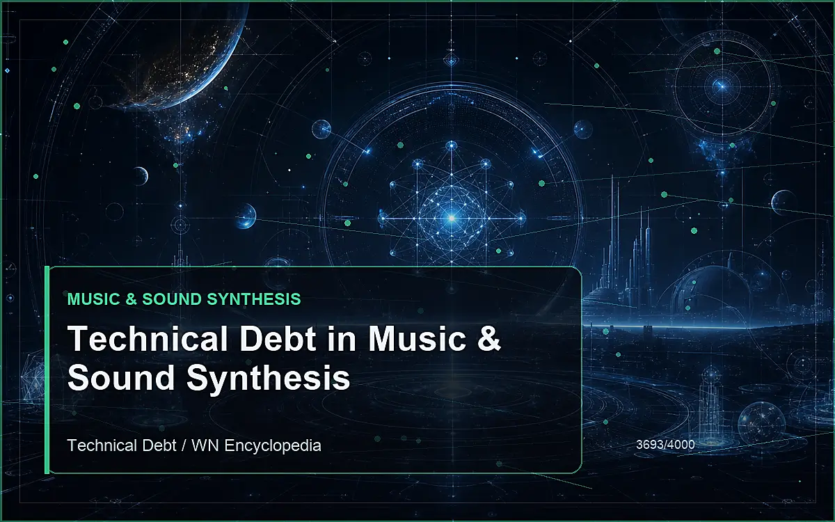 AI-generated encyclopedia reference image for Technical Debt in Music & Sound Synthesis