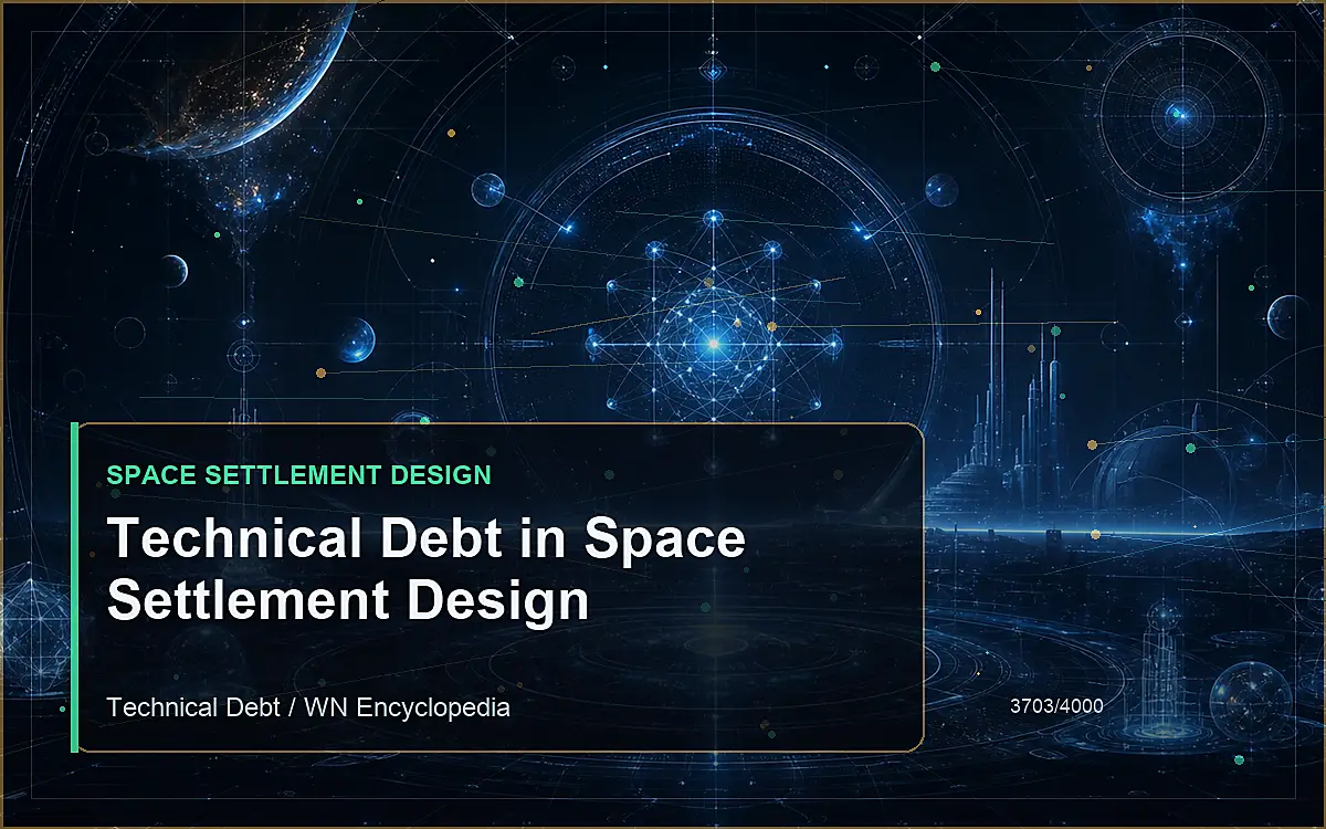 AI-generated encyclopedia reference image for Technical Debt in Space Settlement Design